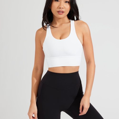 Rosa Sports Bra - White